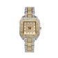 Leisure Square Diamond Luxury Fashion Watch Waterproof Quartz Ladies Watch - Krosscanada