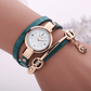 Long - chain thin strap watch quartz watch Three - ring winding bracelet watch - Krosscanada