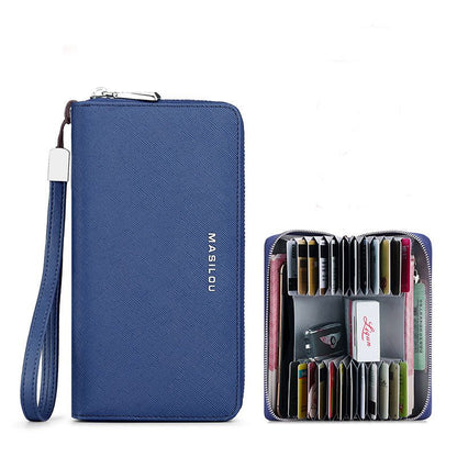 Long Multi - card Large Capacity Leather Men's Wallet - Krosscanada