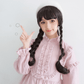 Long roll wig air bangs wig wig COS wig dyed wig - Krosscanada