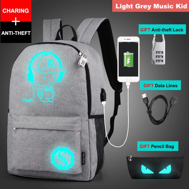 Luminous USB Charging Outdoor Leisure Bag - Krosscanada
