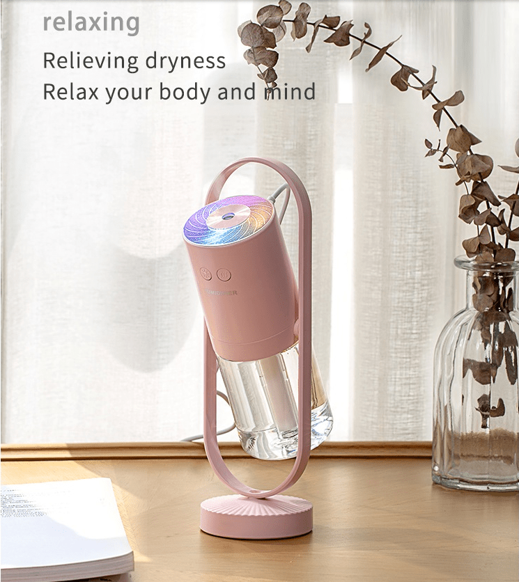 Magic Shadow USB Air Humidifier For Home With Projection Night Lights Ultrasonic Car Mist Maker Mini Office Air Purifier - Krosscanada
