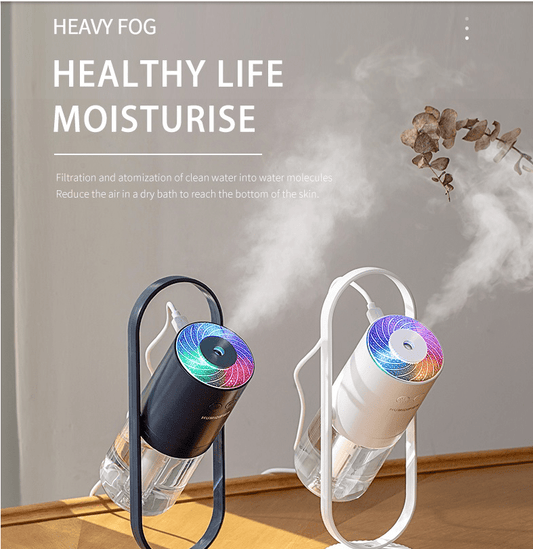 Magic Shadow USB Air Humidifier For Home With Projection Night Lights Ultrasonic Car Mist Maker Mini Office Air Purifier - Krosscanada