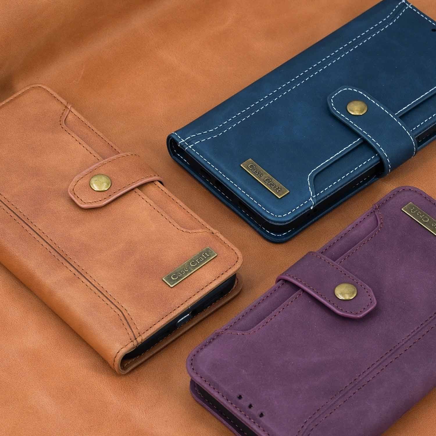 Magnetic Snap Protection Flap Wallet Leather Case - Krosscanada