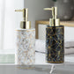 Marble Ceramic Lotion Shampoo Bottle Bathroom Accessories - Krosscanada