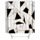Marble White Shower Curtain Set With Non Slip Rug Bath Mat Carpet Modern Bathroom - Krosscanada