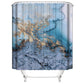 Marble White Shower Curtain Set With Non Slip Rug Bath Mat Carpet Modern Bathroom - Krosscanada