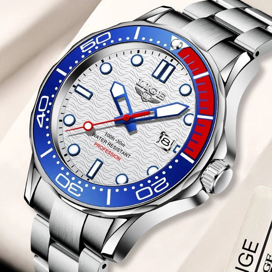 Men's Quartz Watch Luminous Dial Waterproof Watch Business - Krosscanada