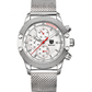 Men's Quartz Watch Sports Calendar Wire Mesh with Men's Quartz Watch - Krosscanada