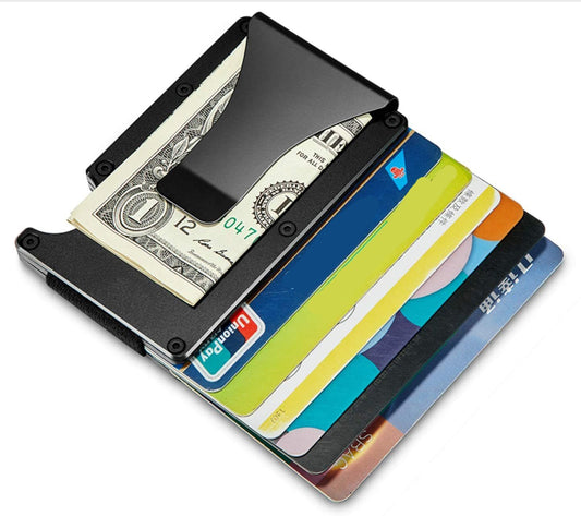 Mens RFID Blocking Slim Money Clip Wallet ID Credit Card Holder Thin Minimalist - Krosscanada
