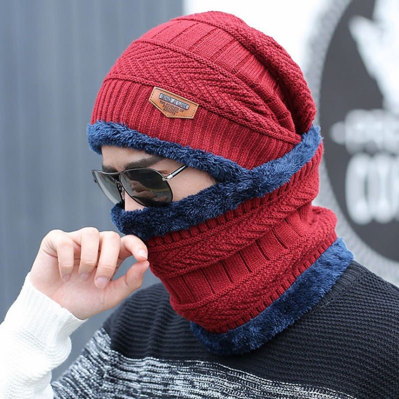 Men's Winter Warm Wool Hat Thickened Knitting - Krosscanada