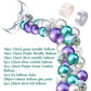 Mermaid tail shaped latex balloon - Krosscanada