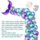 Mermaid tail shaped latex balloon - Krosscanada