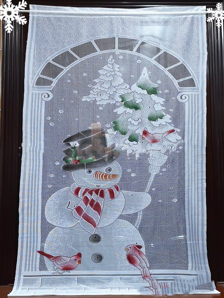 Merry Christmas Santa Claus Snowman Deer Christmas Present Christmas Curtains Vertical Blackout Curtains Living Room Bedroom - Krosscanada