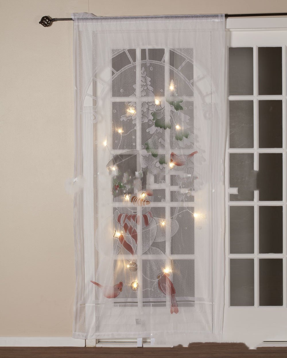 Merry Christmas Santa Claus Snowman Deer Christmas Present Christmas Curtains Vertical Blackout Curtains Living Room Bedroom - Krosscanada