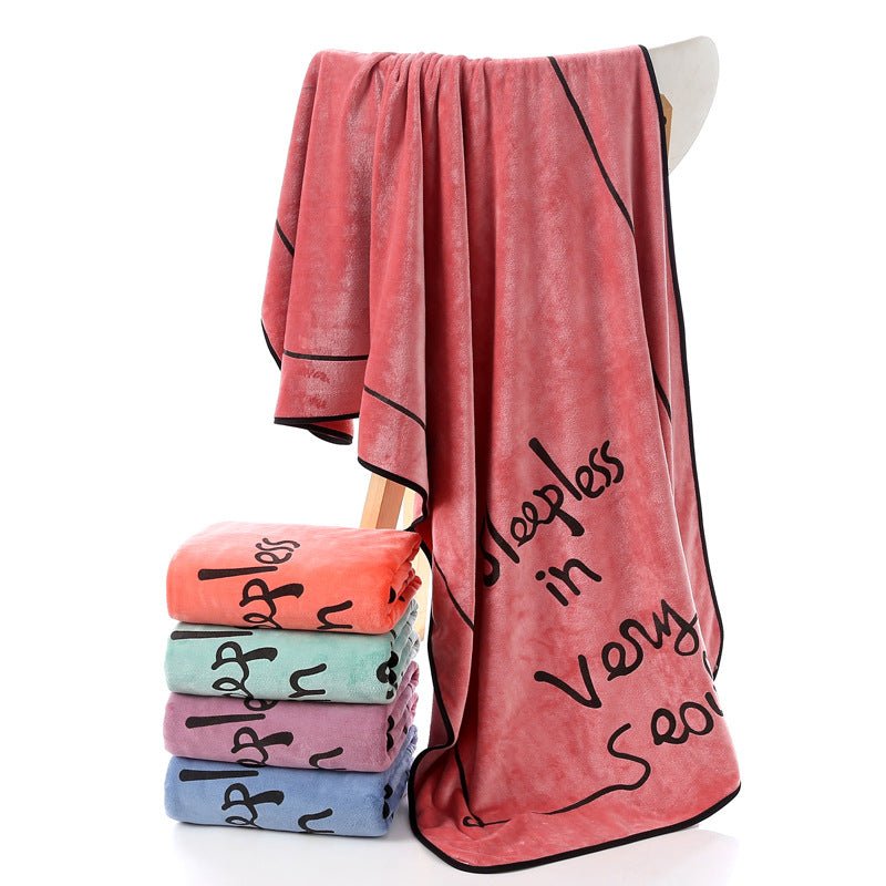 Microfiber Printed Large Bath Towel Beach Towel - Krosscanada