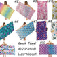 Microfiber Variety Bath Towel Towel Sea Stand Holiday Rectangular Sand Shawl 3D Printing - Krosscanada