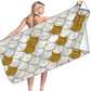 Microfiber Variety Bath Towel Towel Sea Stand Holiday Rectangular Sand Shawl 3D Printing - Krosscanada