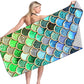 Microfiber Variety Bath Towel Towel Sea Stand Holiday Rectangular Sand Shawl 3D Printing - Krosscanada