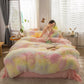 Mink Velvet Four - piece Printing Thickened Warm Bedding - Krosscanada