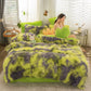 Mink Velvet Four - piece Printing Thickened Warm Bedding - Krosscanada