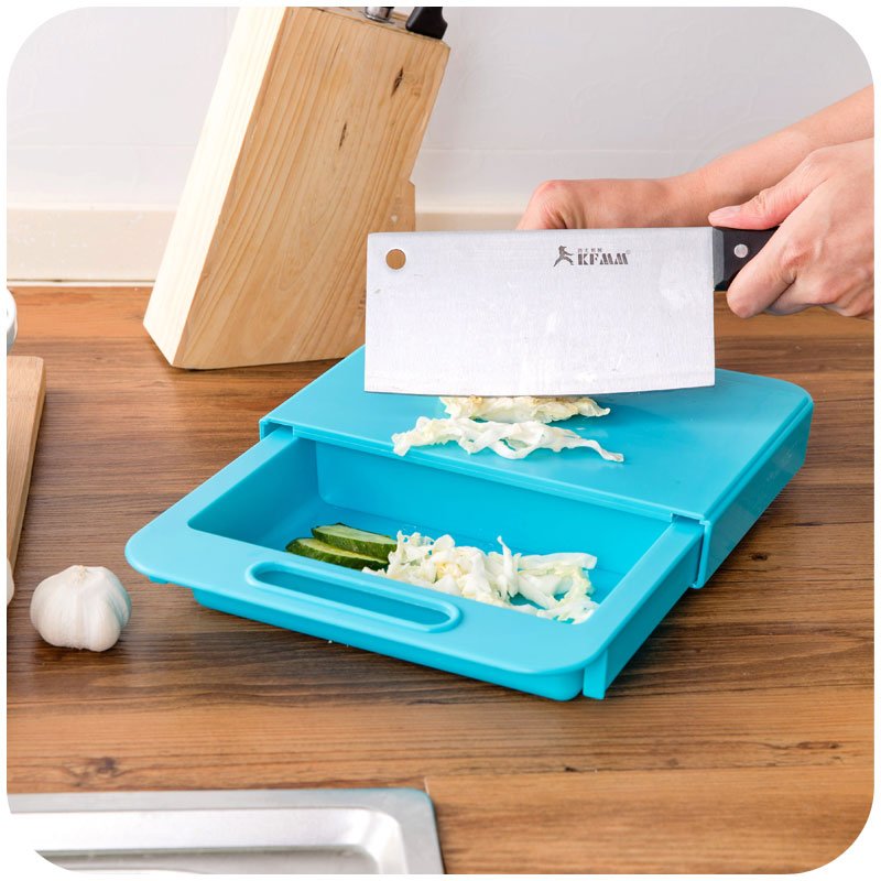 Multifunction Kitchen Chopping Blocks Sinks Drain Basket Cutting Board Vegetable Meat Tools Kitchen Accessories Chopping Board - Krosscanada