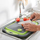 Multifunctional Folding Kitchen Sink Chopping Board, Kitchen Plastic Three - in - one Chopping Board - Krosscanada
