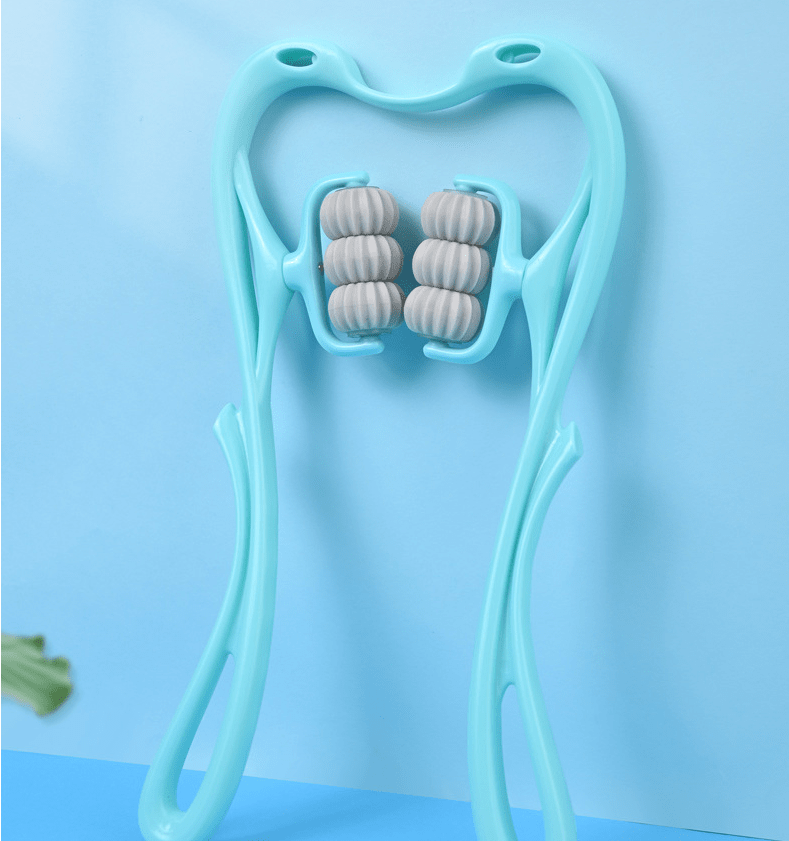 Multifunctional Manual Six - wheel Neck Massager Massage Relieve Roller Massage Tool - Krosscanada