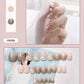 Nail Art Finished Fake Nail Scrub Nail Patch Wearable - Krosscanada