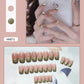 Nail Art Finished Fake Nail Scrub Nail Patch Wearable - Krosscanada