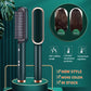 New 2 In 1 Hair Straightener Hot Comb Negative Ion Curling Tong Dual - purpose Electric Hair Brush - Krosscanada