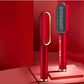 New 2 In 1 Hair Straightener Hot Comb Negative Ion Curling Tong Dual - purpose Electric Hair Brush - Krosscanada
