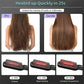 New 2 In 1 Hair Straightener Hot Comb Negative Ion Curling Tong Dual - purpose Electric Hair Brush - Krosscanada