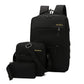 New Casual Men's Backpack Three - piece Outdoor Travel Computer Backpack Female School Bag - Krosscanada