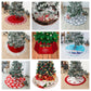 New Christmas Tree Skirt Snowflake Elk Plush Christmas Tree Apron - Krosscanada