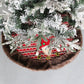 New Christmas Tree Skirt Snowflake Elk Plush Christmas Tree Apron - Krosscanada