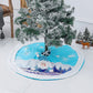 New Christmas Tree Skirt Snowflake Elk Plush Christmas Tree Apron - Krosscanada