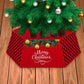New Christmas Tree Skirt Snowflake Elk Plush Christmas Tree Apron - Krosscanada