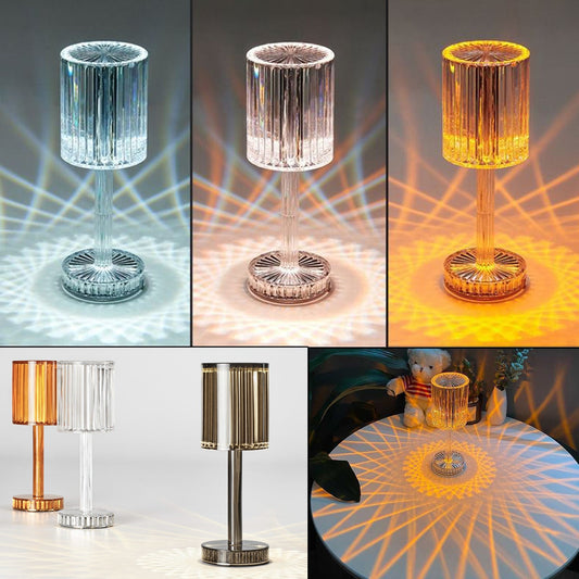 New Crystal Table Lamp Hotel Decoration Diamond Romantic Warm Led For Home Decor Romantic Gift Night Light - Krosscanada