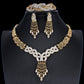 New Fashion Alloy Jewelry Set Necklace And Earrings Four Piece Set - Krosscanada