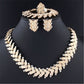 New Fashion Alloy Jewelry Set Necklace And Earrings Four Piece Set - Krosscanada