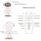 New Galaxy Projector Astronaut Starry Sky Projector Remote Control Bluetooth Music Laser - Krosscanada