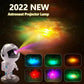 New Galaxy Projector Astronaut Starry Sky Projector Remote Control Bluetooth Music Laser - Krosscanada
