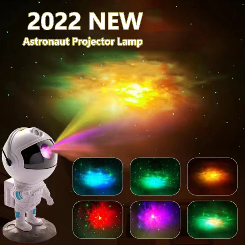New Galaxy Projector Astronaut Starry Sky Projector Remote Control Bluetooth Music Laser - Krosscanada