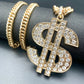 New Hip - hop Nightclub Exaggerated Dollar Symbol Diamond Necklace - Krosscanada