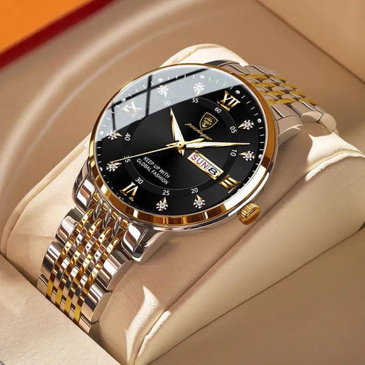 New Men's Watch Waterproof Luminous Calendar - Krosscanada