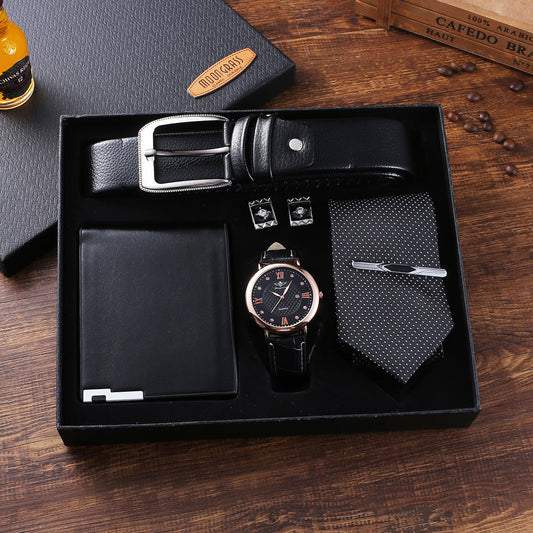 New Quartz Wristwatch Bracelet Gift Set For Men Boyfriend - Krosscanada