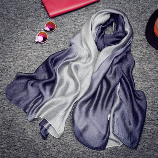 new Silk Scarf Winter Spring Cotton And Linen Pashmina Women - Krosscanada