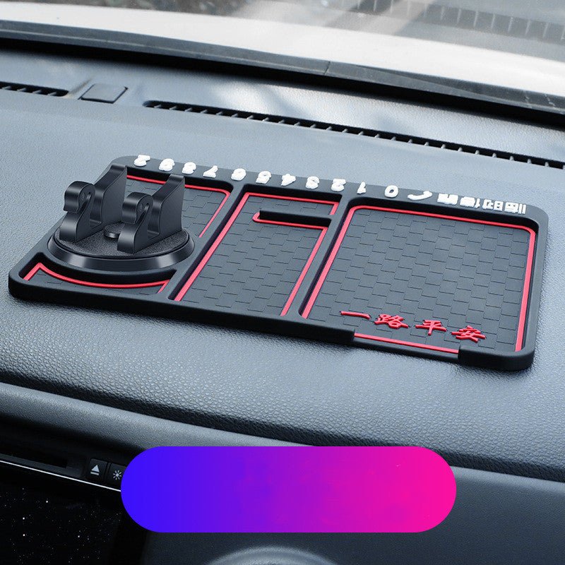 Non - Slip Car Phone Pad For 4 - in - 1 Car Parking Number Card Anti - Slip Mat Auto Phone Holder Sticky Anti Slide Dash Phone Mount - Krosscanada