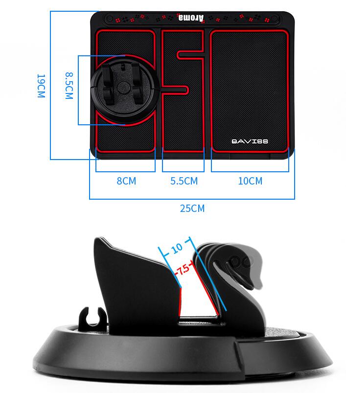 Non - Slip Car Phone Pad For 4 - in - 1 Car Parking Number Card Anti - Slip Mat Auto Phone Holder Sticky Anti Slide Dash Phone Mount - Krosscanada